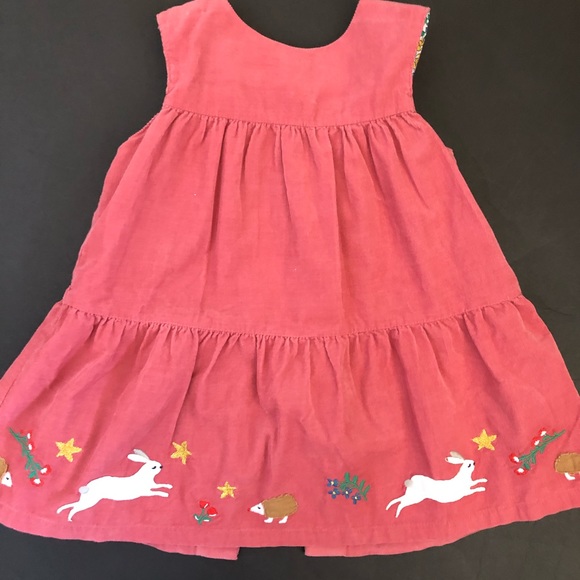 Mini Boden Other - Mini Boden woodland animal cord dress